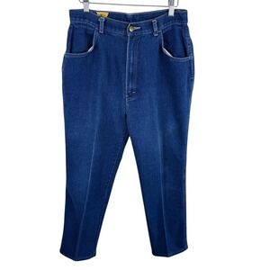 Glory Days Vintage 80s Womens Blue Denim High Rise Straight Leg Size 15 16